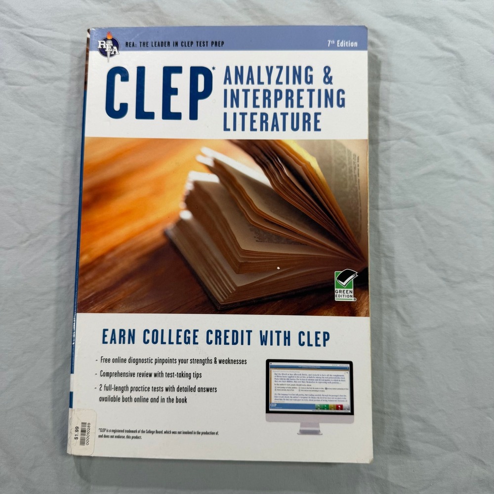 CLEP Analyzing and Interpreting Literature REA 7th Ed Study Guide Homeschool